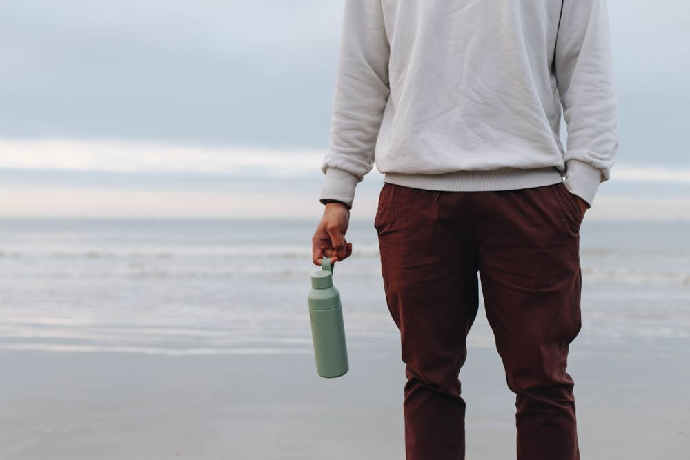 Gifts - \" Ocean Bottle\” the original bottle (500ml) - Slate green - OCEAN BOTTLE