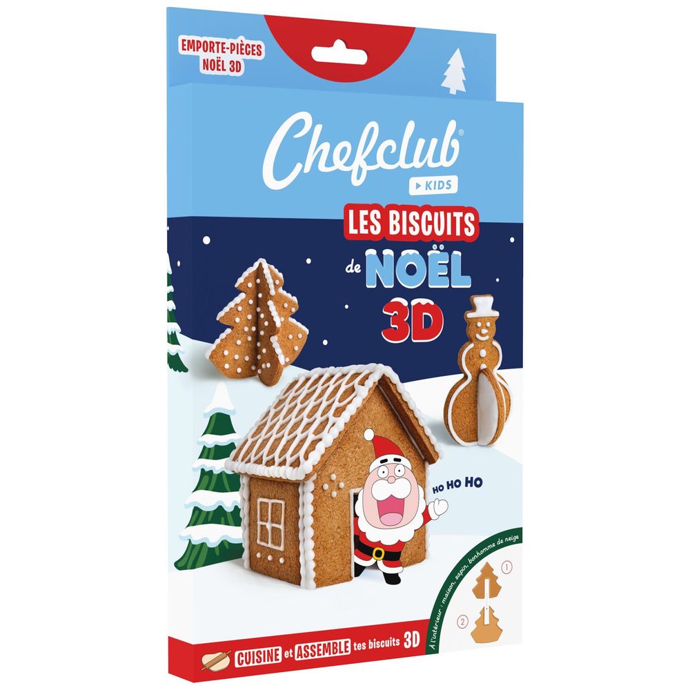Loisirs créatifs pour enfant - Emporte-pièces les Biscuits de Noël 3D - SNACKING MEDIA / CHEFCLUB