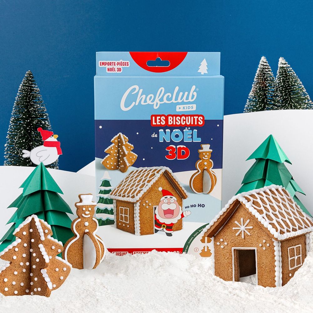 Loisirs créatifs pour enfant - Emporte-pièces les Biscuits de Noël 3D - SNACKING MEDIA / CHEFCLUB