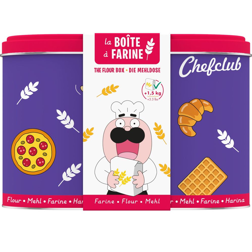 Loisirs créatifs pour enfant - Boîte ingrédients farine Chefclub Kids - SNACKING MEDIA / CHEFCLUB