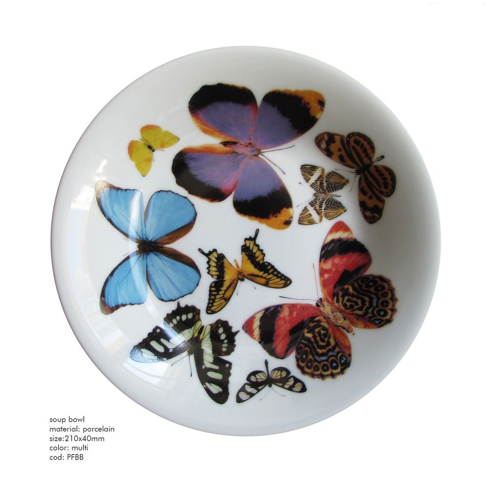 Platter and bowls - bowl brazilian butterflies - STUDIO CRIS AZEVEDO