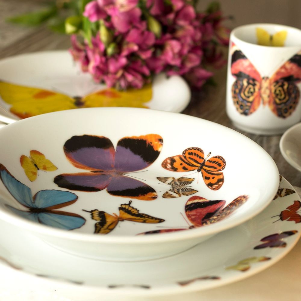 Platter and bowls - bowl brazilian butterflies - STUDIO CRIS AZEVEDO