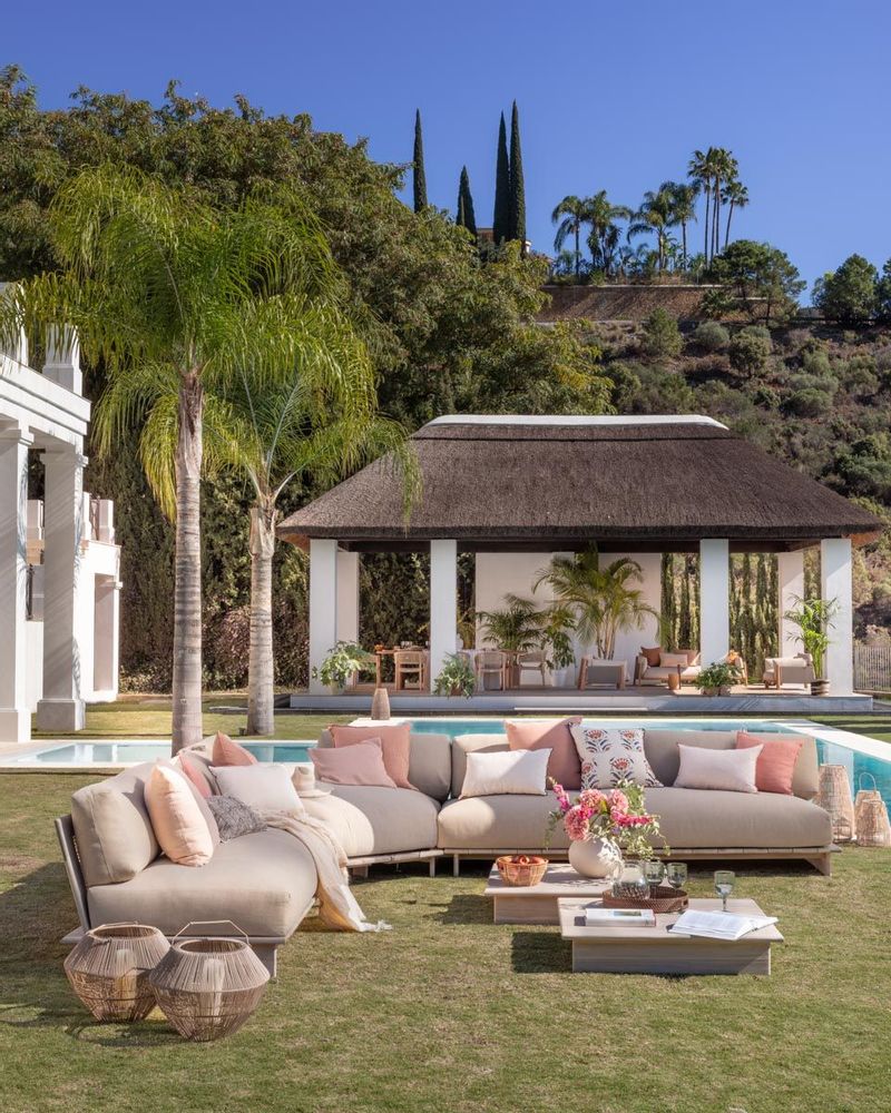 Lawn sofas - OUTDOOR SOFA LANGE - CRISAL DECORACIÓN