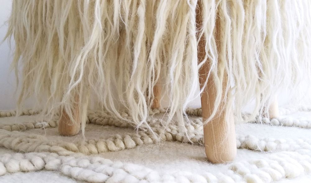 Chaises pour collectivités - Pouf Mapico BW - GALERIE SANA MOREAU