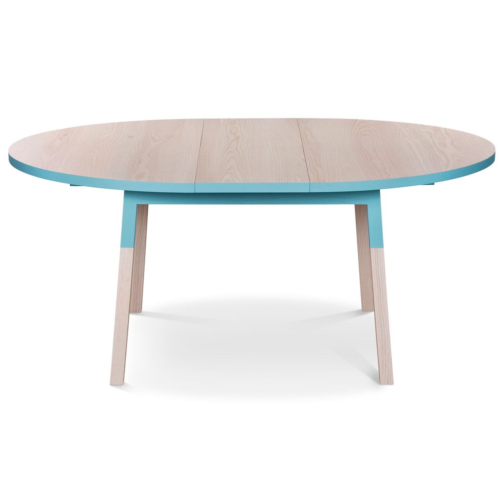Tables Salle à Manger - Table ronde extensible en bois massif - diamètre 100 cm - MON PETIT MEUBLE FRANÇAIS