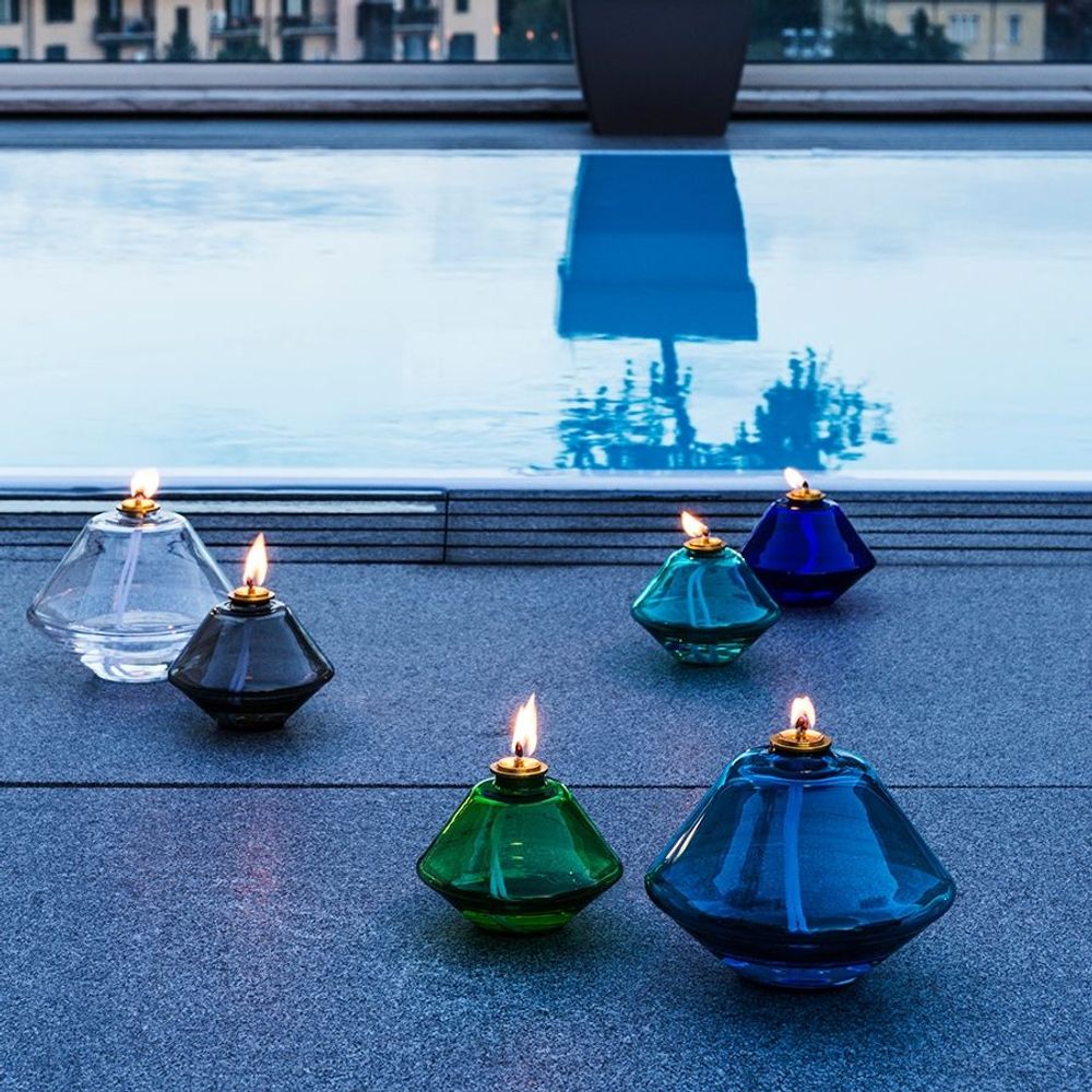 Design objects - candle holder AKI Sapphire Blue - AKI