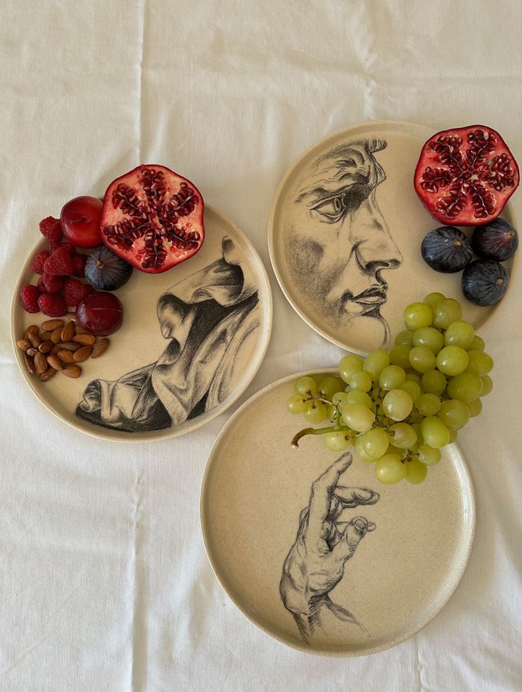 Objets de décoration - ASSIETTE DE PRÉSENTATION - Le David - DI VINCENZO POUJOULA