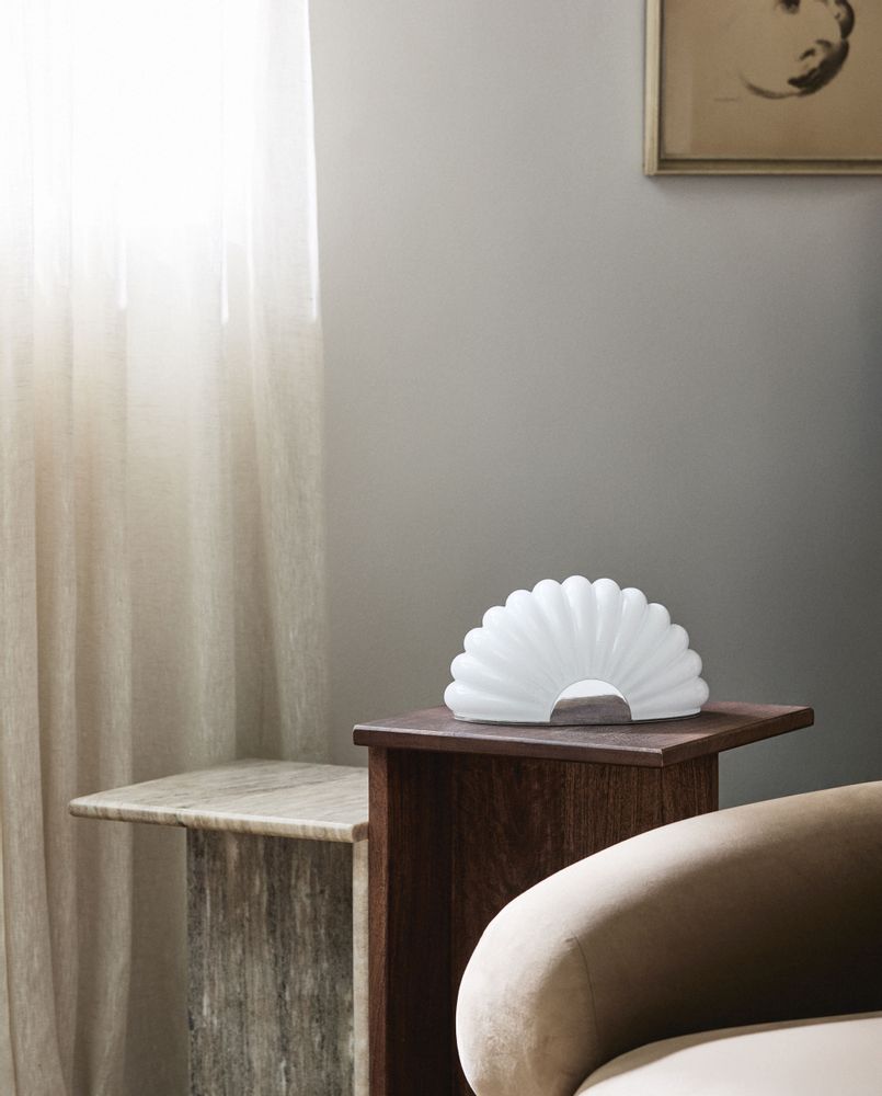 Lampes de bureau - Lampe CHIA chromée - blanche - NORDAL