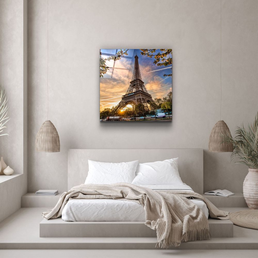 Autres décorations murales - ・"Eiffel Tower"・Glass Wall Art | Artdesigna Glass Printing Wall Arts. - ARTDESIGNA