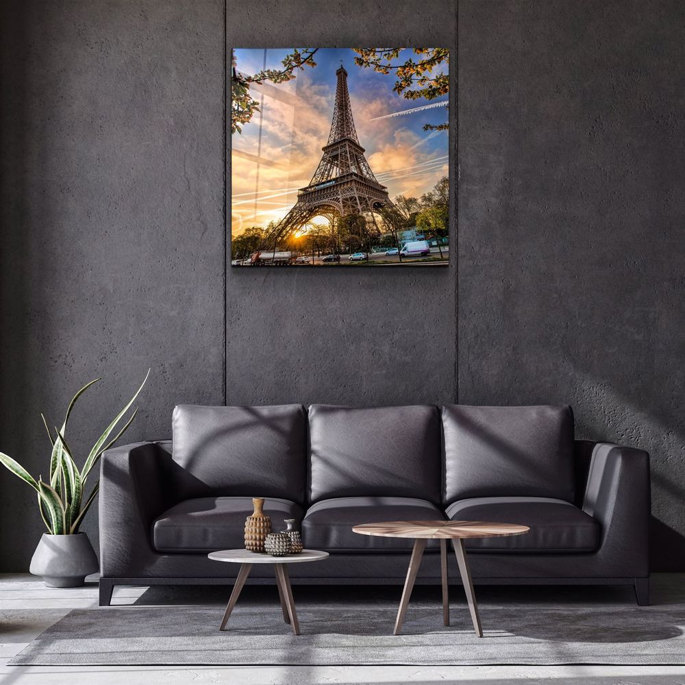 Autres décorations murales - ・"Eiffel Tower"・Glass Wall Art | Artdesigna Glass Printing Wall Arts. - ARTDESIGNA