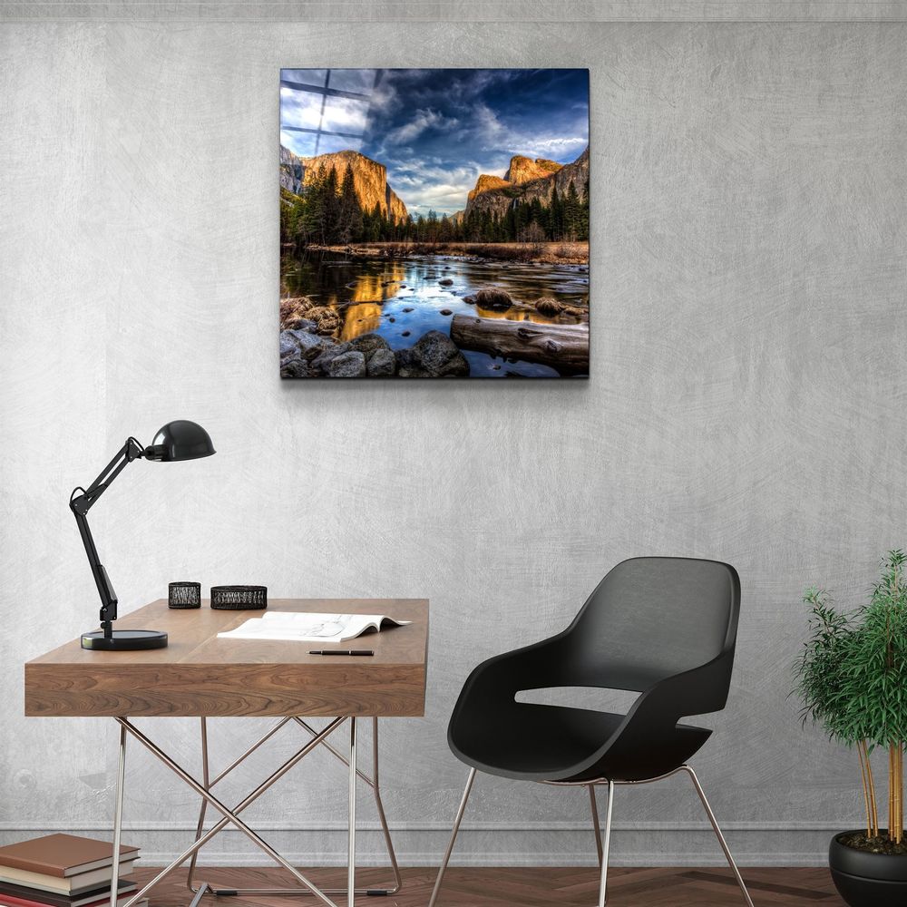 Other wall decoration - ・"Silent River"・Glass Wall Art | Artdesigna Glass Printing Wall Arts. - ARTDESIGNA