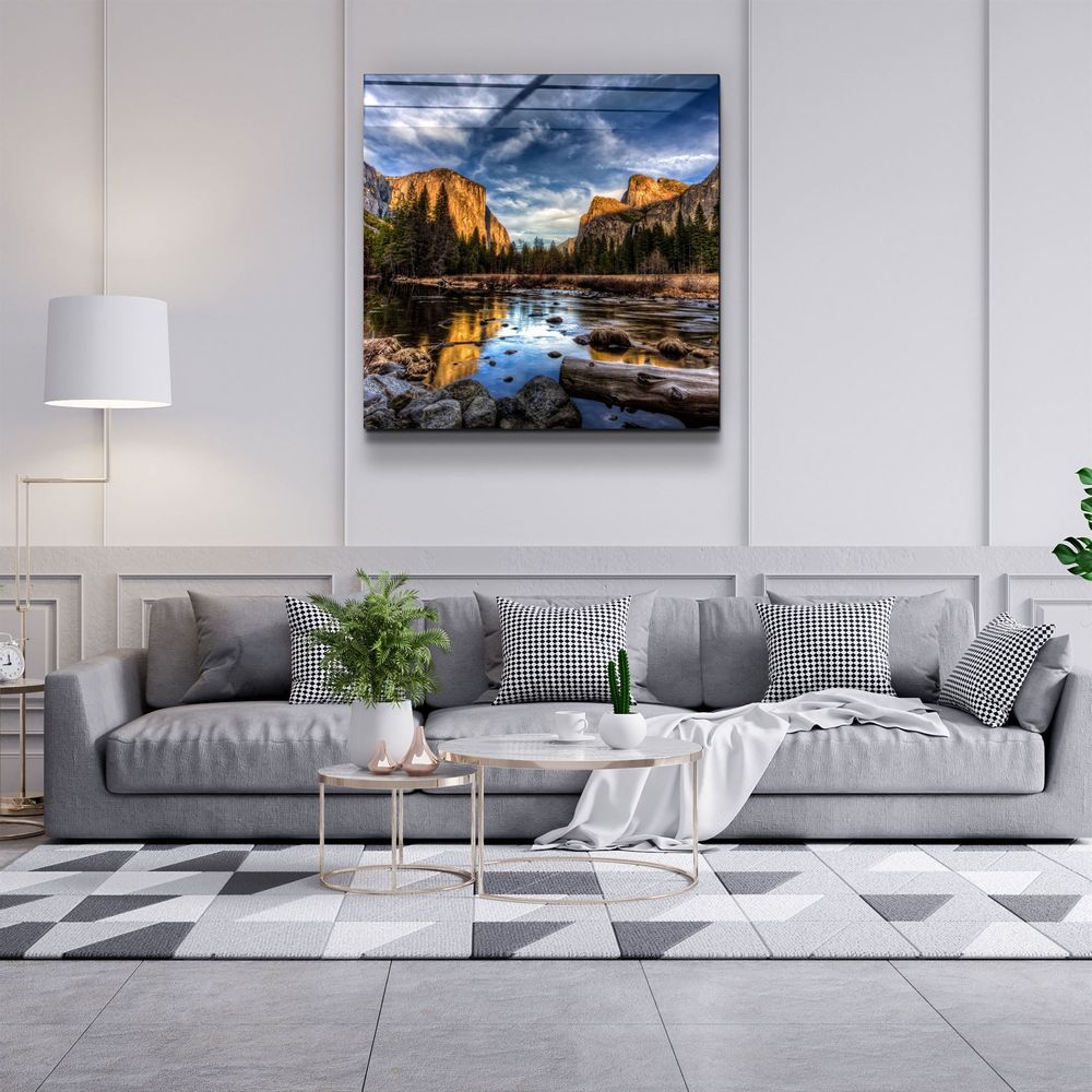 Other wall decoration - ・"Silent River"・Glass Wall Art | Artdesigna Glass Printing Wall Arts. - ARTDESIGNA