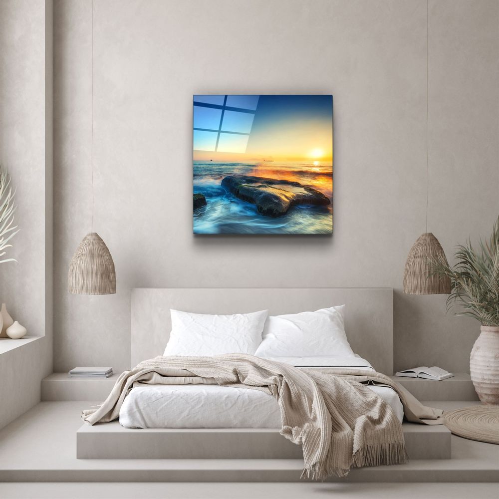 Autres décorations murales - ・"Sunset"・Glass Wall Art | Artdesigna Glass Printing Wall Arts. - ARTDESIGNA