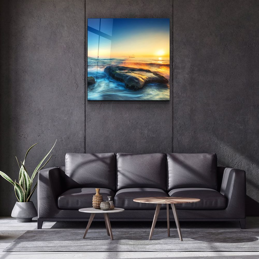 Autres décorations murales - ・"Sunset"・Glass Wall Art | Artdesigna Glass Printing Wall Arts. - ARTDESIGNA