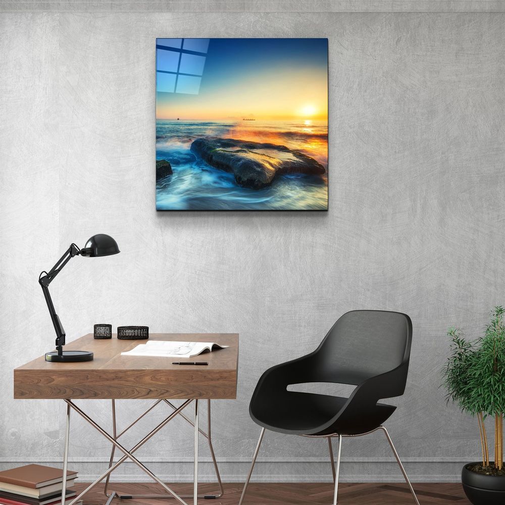 Autres décorations murales - ・"Sunset"・Glass Wall Art | Artdesigna Glass Printing Wall Arts. - ARTDESIGNA