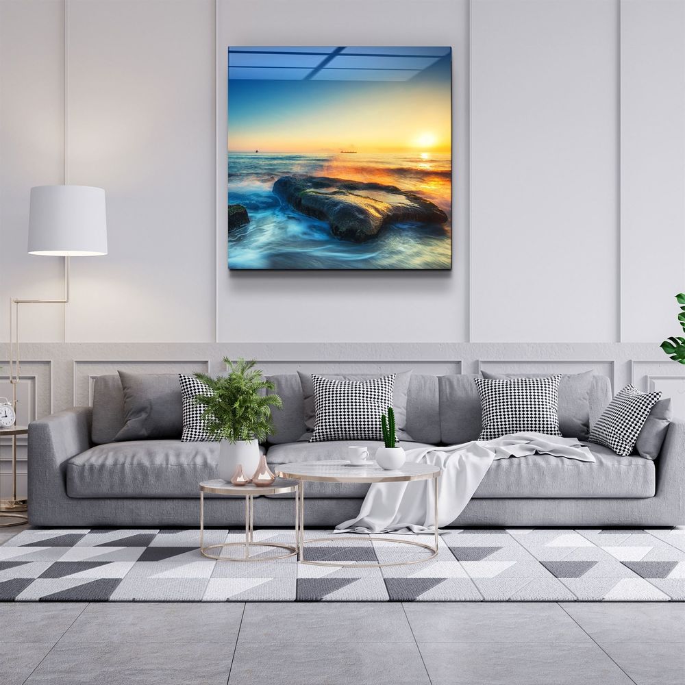 Autres décorations murales - ・"Sunset"・Glass Wall Art | Artdesigna Glass Printing Wall Arts. - ARTDESIGNA