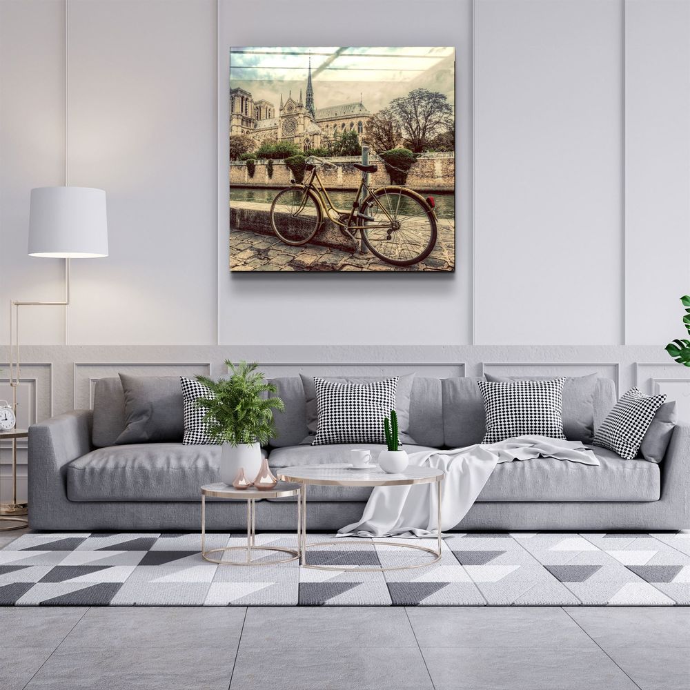 Other wall decoration - ・"Bicycle"・Glass Wall Art | Artdesigna Glass Printing Wall Arts. - ARTDESIGNA