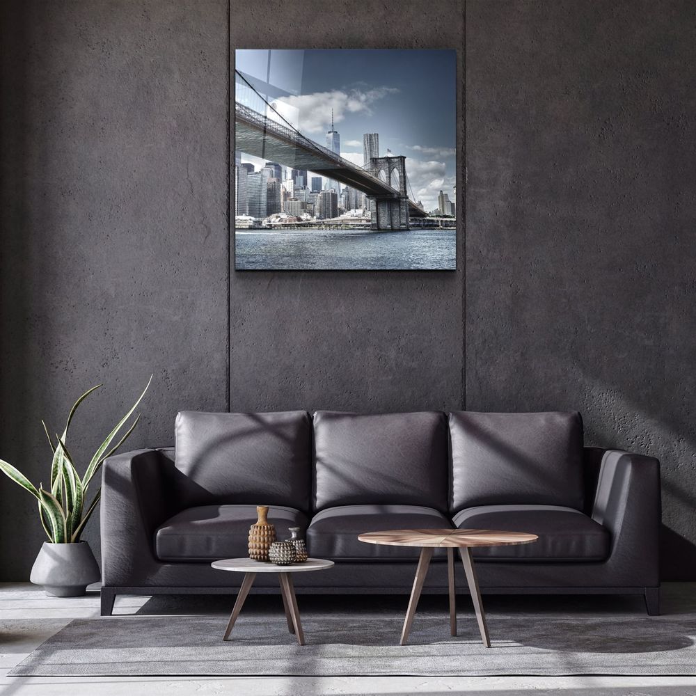 Other wall decoration - ・"Brooklyn Bridge"・Glass Wall Art | Artdesigna Glass Printing Wall Arts. - ARTDESIGNA