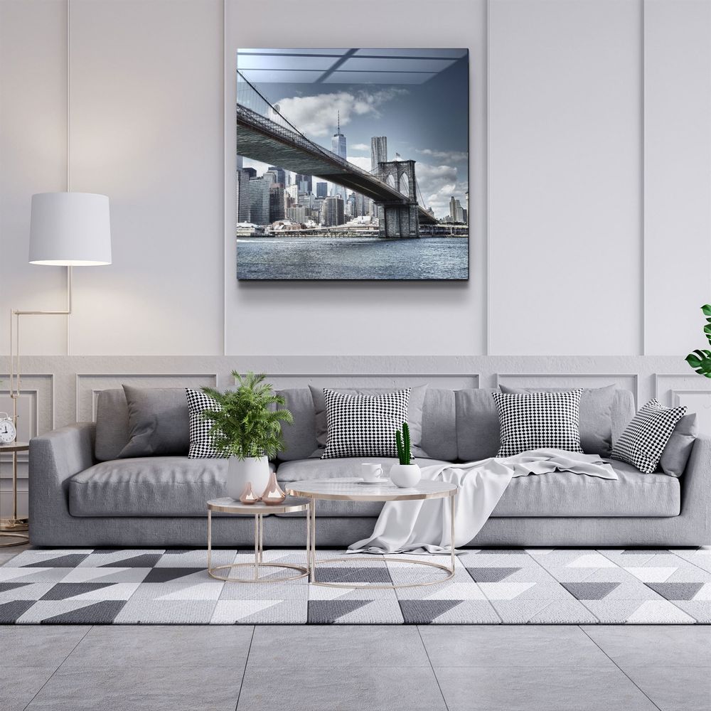 Other wall decoration - ・"Brooklyn Bridge"・Glass Wall Art | Artdesigna Glass Printing Wall Arts. - ARTDESIGNA