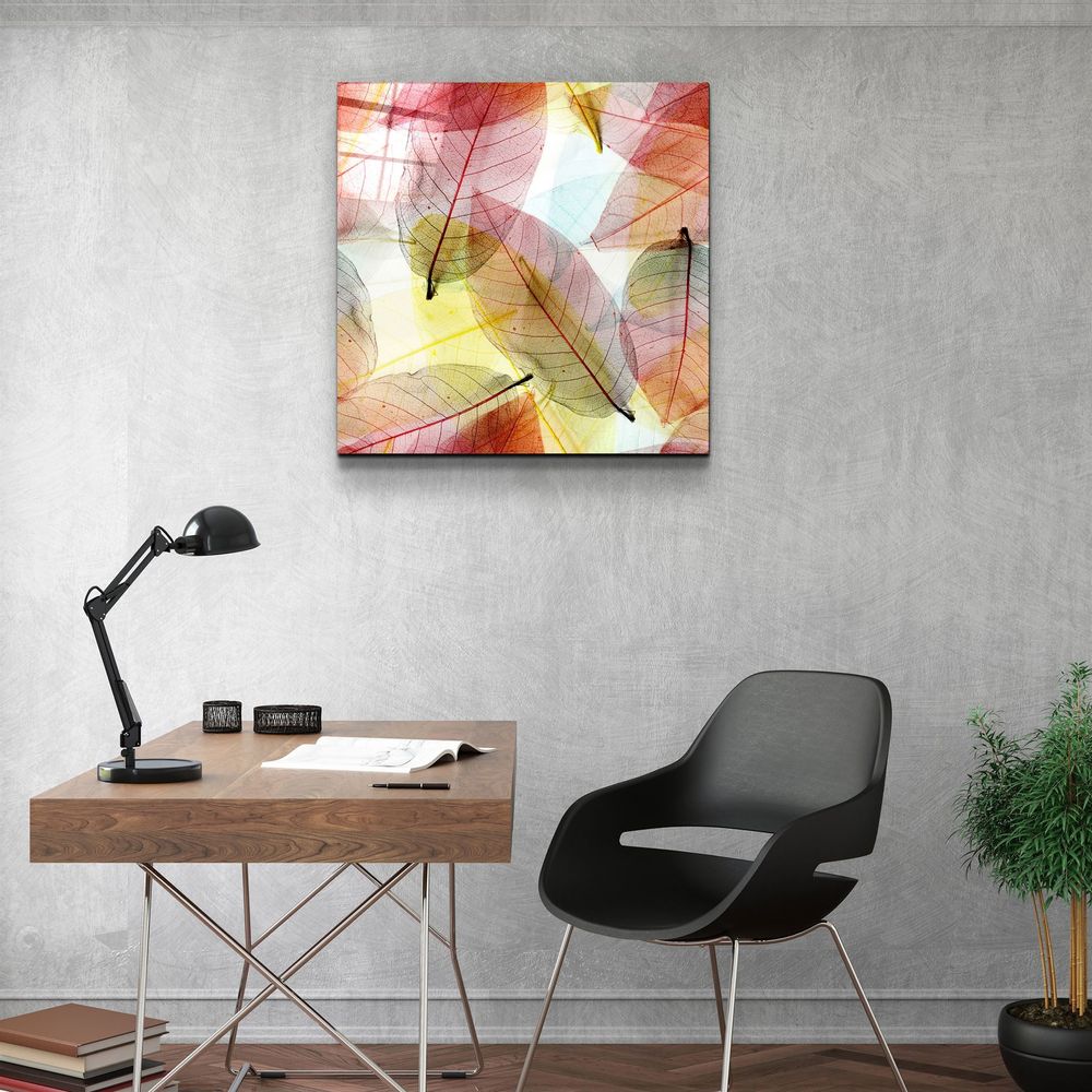 Autres décorations murales - ・"Colored Leaves"・Glass Wall Art | Artdesigna Glass Printing Wall Arts. - ARTDESIGNA