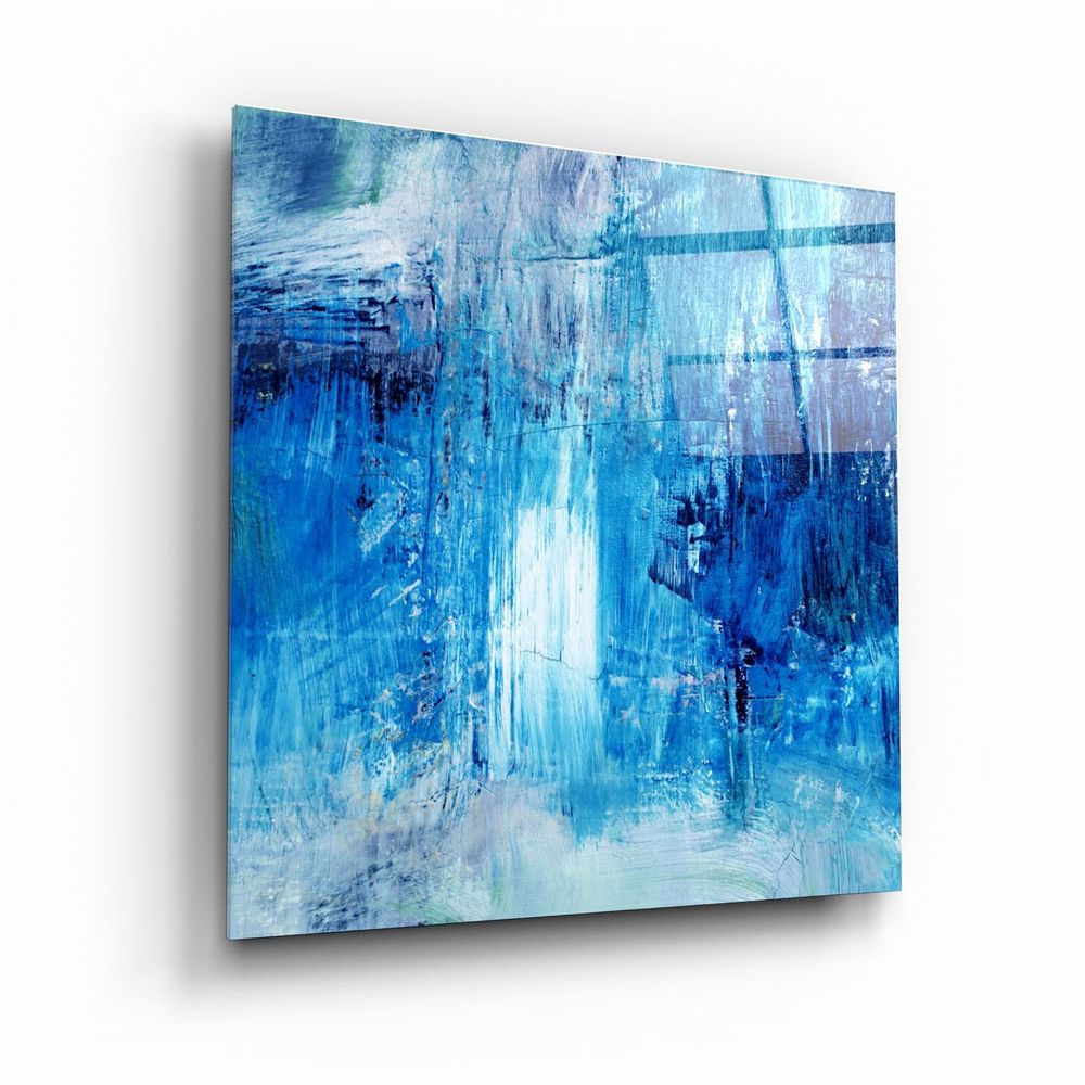 Autres décorations murales - ・"Blue Fall"・Glass Wall Art | Artdesigna Glass Printing Wall Arts. - ARTDESIGNA