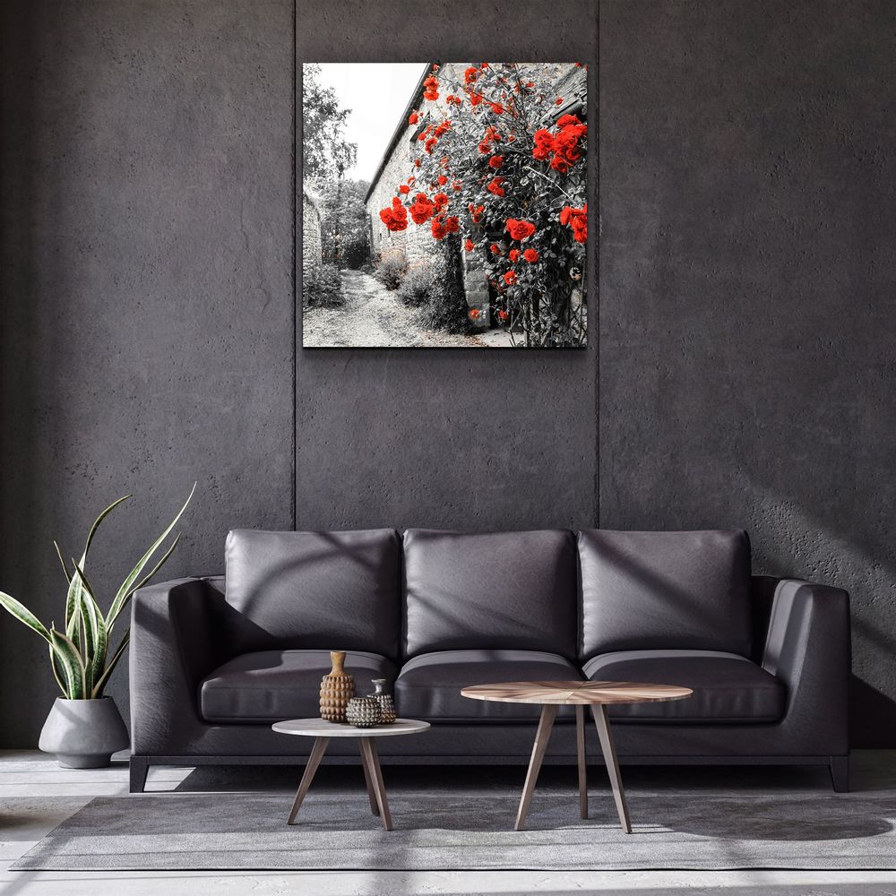 Autres décorations murales - ・"Red Roses"・Glass Wall Art | Artdesigna Glass Printing Wall Arts. - ARTDESIGNA