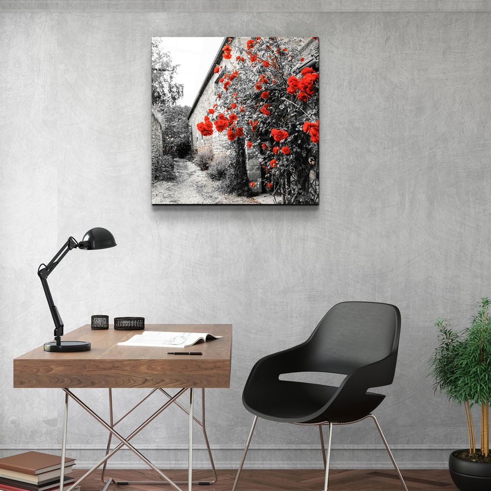Autres décorations murales - ・"Red Roses"・Glass Wall Art | Artdesigna Glass Printing Wall Arts. - ARTDESIGNA