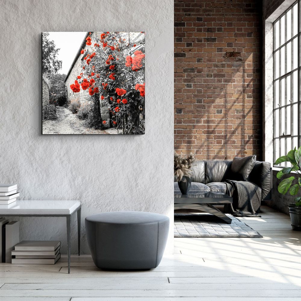 Autres décorations murales - ・"Red Roses"・Glass Wall Art | Artdesigna Glass Printing Wall Arts. - ARTDESIGNA