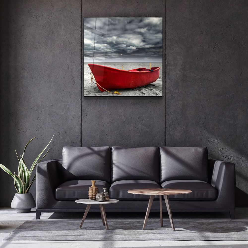 Autres décorations murales - ・"Sailing Boat"・Glass Wall Art | Artdesigna Glass Printing Wall Arts. - ARTDESIGNA