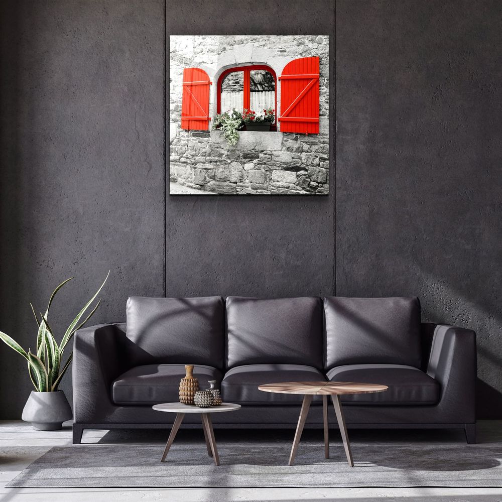 Other wall decoration - ・"Red Window"・Glass Wall Art | Artdesigna Glass Printing Wall Arts. - ARTDESIGNA