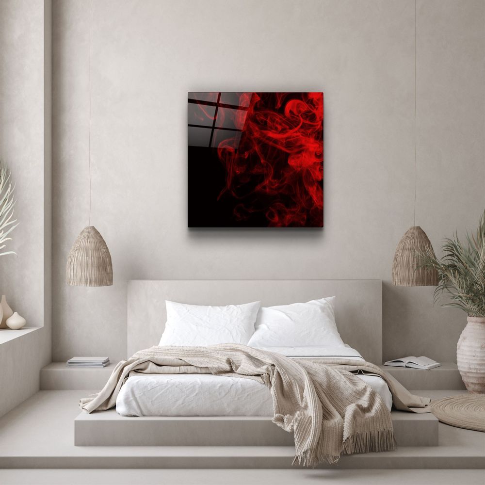 Other wall decoration - ・"Red Gingham"・Glass Wall Art | Artdesigna Glass Printing Wall Arts. - ARTDESIGNA