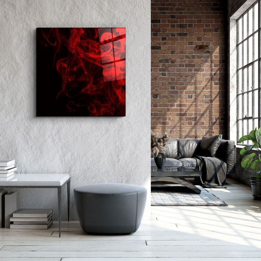 Other wall decoration - ・"Red Gingham"・Glass Wall Art | Artdesigna Glass Printing Wall Arts. - ARTDESIGNA