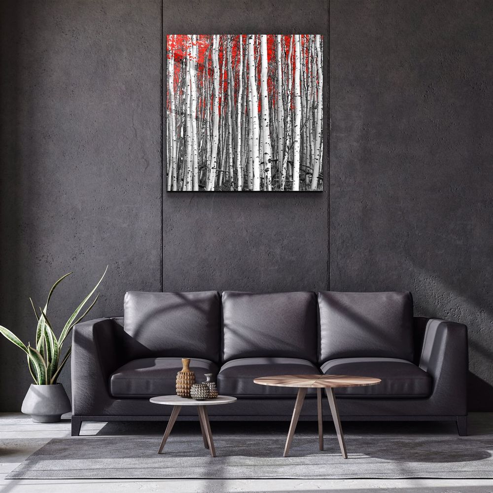 Other wall decoration - ・"Red Bicycle"・Glass Wall Art | Artdesigna Glass Printing Wall Arts. - ARTDESIGNA