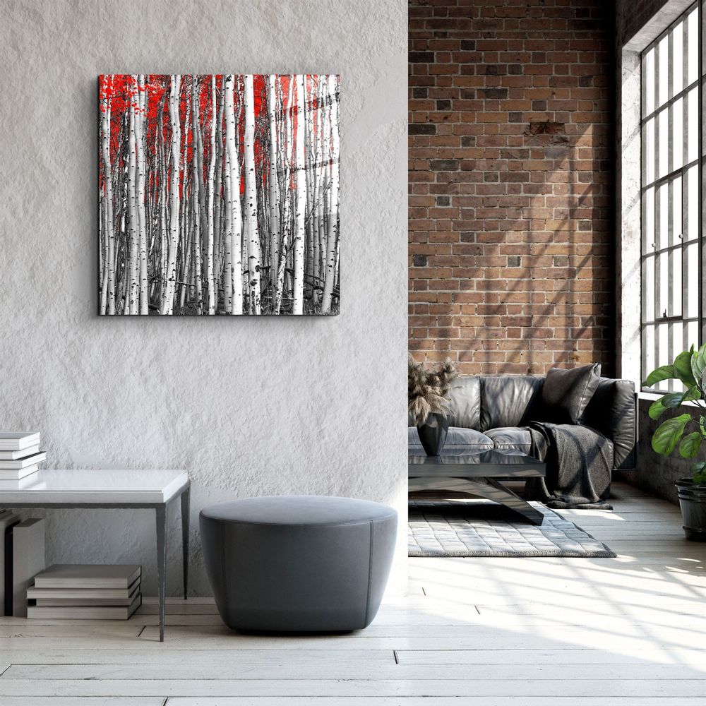 Other wall decoration - ・"Red Bicycle"・Glass Wall Art | Artdesigna Glass Printing Wall Arts. - ARTDESIGNA