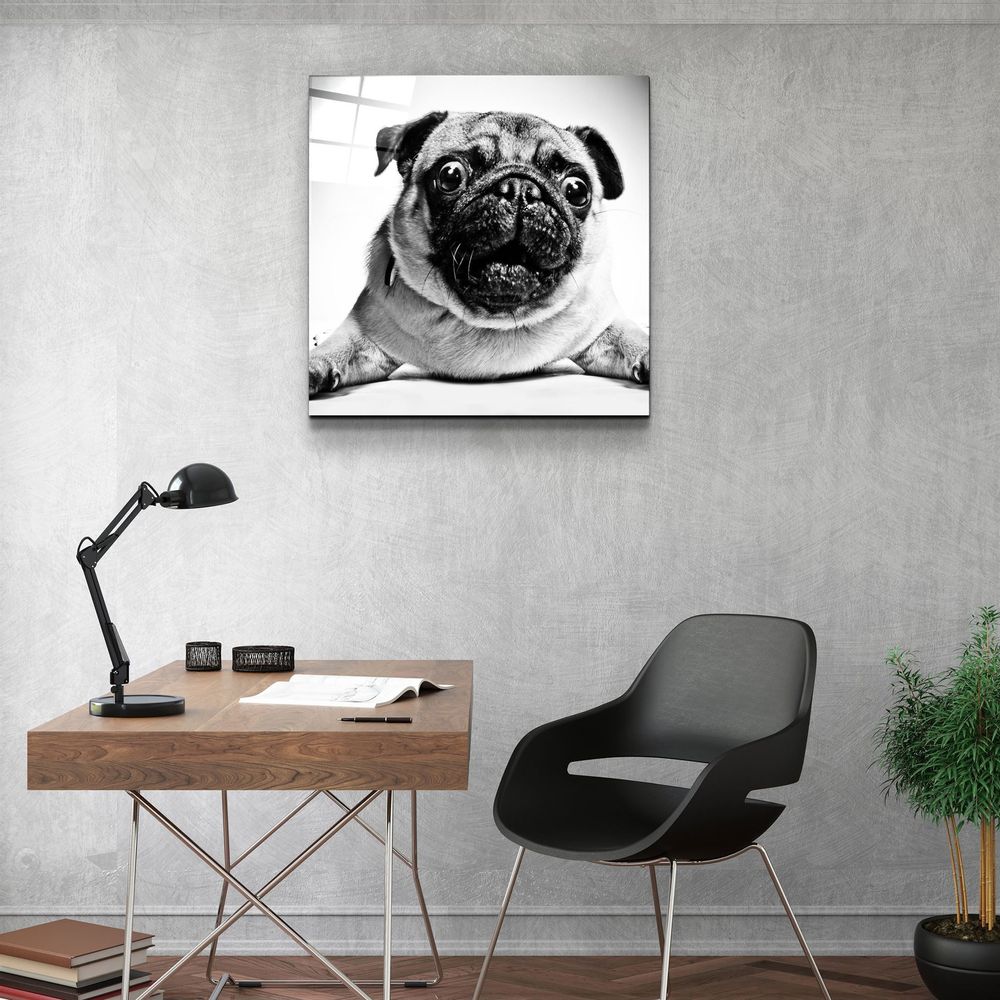 Autres décorations murales - ・"Black and White Flowers"・Glass Wall Art | Artdesigna Glass Printing Wall Arts. - ARTDESIGNA
