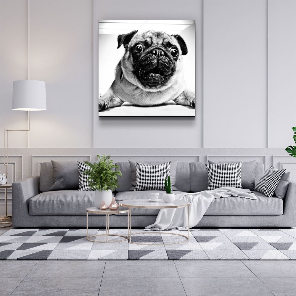 Autres décorations murales - ・"Black and White Flowers"・Glass Wall Art | Artdesigna Glass Printing Wall Arts. - ARTDESIGNA