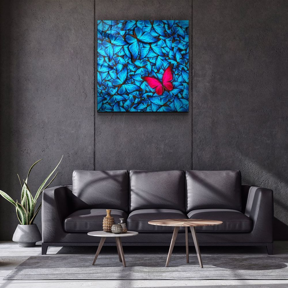 Autres décorations murales - ・"Colorful Umbrellas"・Glass Wall Art | Artdesigna Glass Printing Wall Arts. - ARTDESIGNA