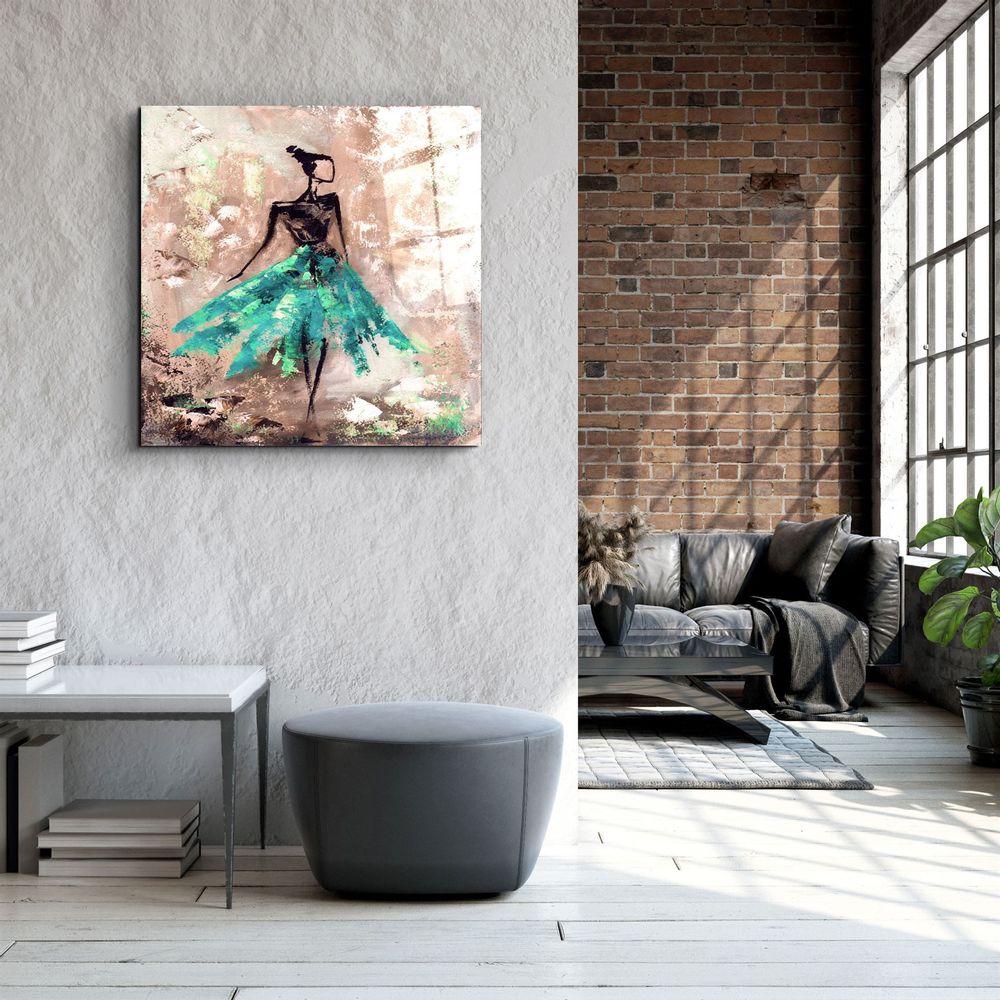Other wall decoration - ・"Women (Pink)"・Glass Wall Art | Artdesigna Glass Printing Wall Arts. - ARTDESIGNA