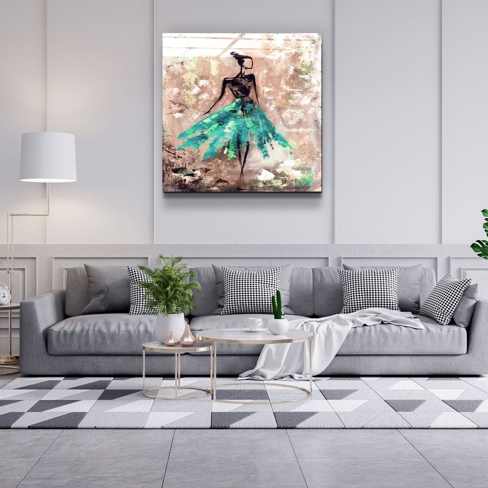 Other wall decoration - ・"Women (Pink)"・Glass Wall Art | Artdesigna Glass Printing Wall Arts. - ARTDESIGNA