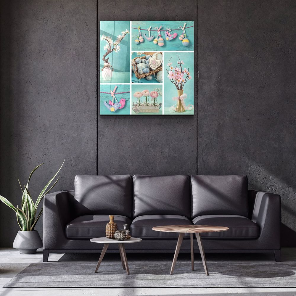 Autres décorations murales - ・"Colorful Umbrellas"・Glass Wall Art | Artdesigna Glass Printing Wall Arts. - ARTDESIGNA