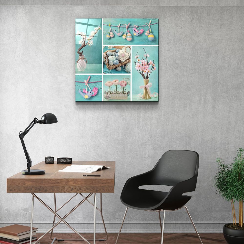 Autres décorations murales - ・"Colorful Umbrellas"・Glass Wall Art | Artdesigna Glass Printing Wall Arts. - ARTDESIGNA
