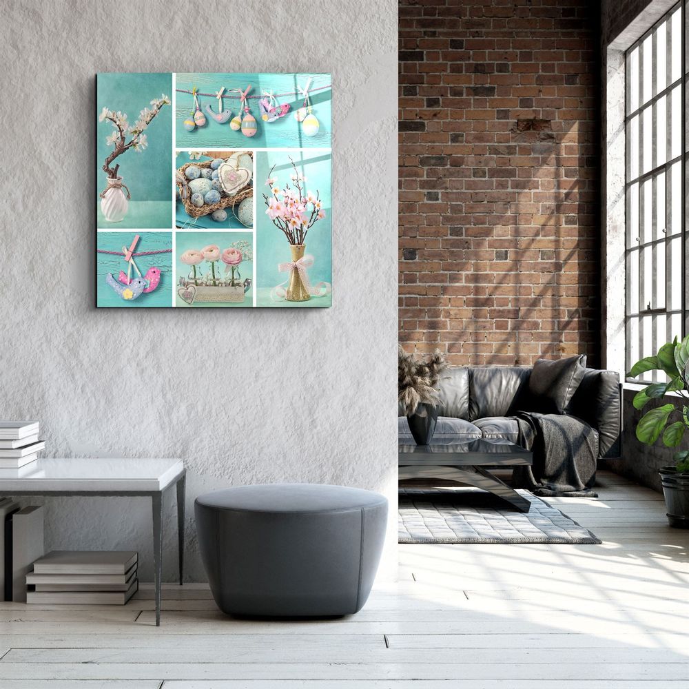 Autres décorations murales - ・"Colorful Umbrellas"・Glass Wall Art | Artdesigna Glass Printing Wall Arts. - ARTDESIGNA