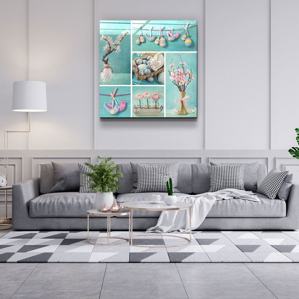 Autres décorations murales - ・"Colorful Umbrellas"・Glass Wall Art | Artdesigna Glass Printing Wall Arts. - ARTDESIGNA
