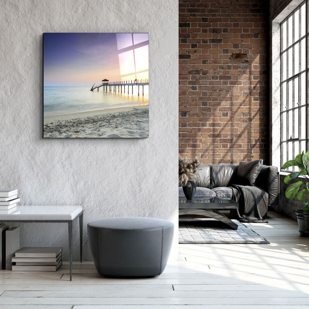Autres décorations murales - ・"Ruined Dock"・Glass Wall Art | Artdesigna Glass Printing Wall Arts. - ARTDESIGNA