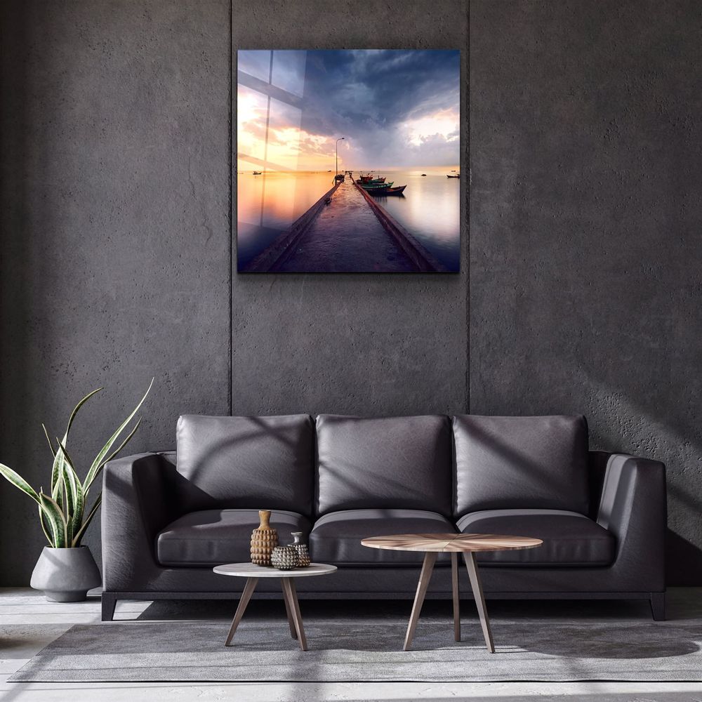 Autres décorations murales - ・"Lake"・Glass Wall Art | Artdesigna Glass Printing Wall Arts. - ARTDESIGNA