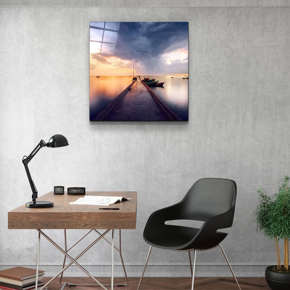 Autres décorations murales - ・"Lake"・Glass Wall Art | Artdesigna Glass Printing Wall Arts. - ARTDESIGNA