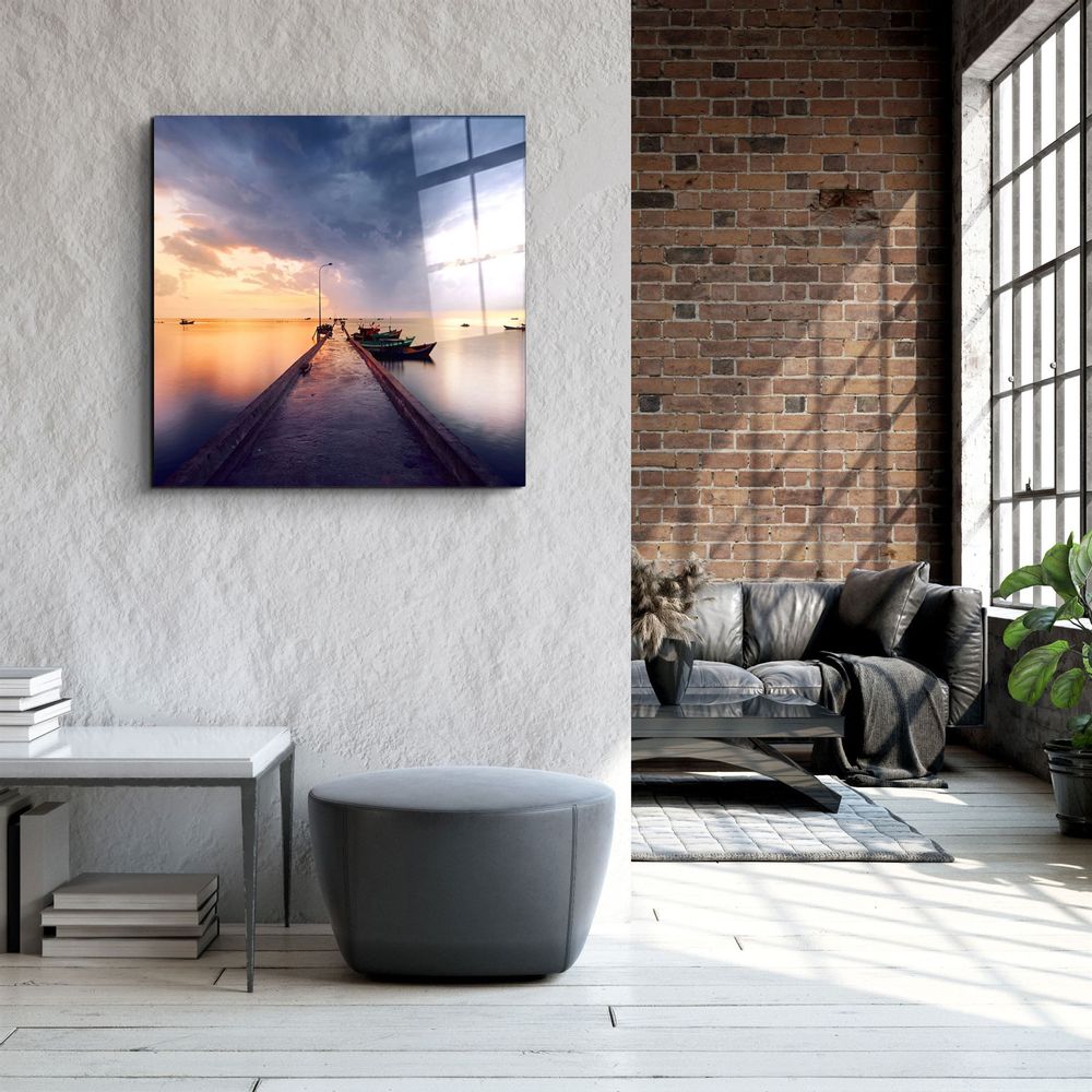 Autres décorations murales - ・"Lake"・Glass Wall Art | Artdesigna Glass Printing Wall Arts. - ARTDESIGNA