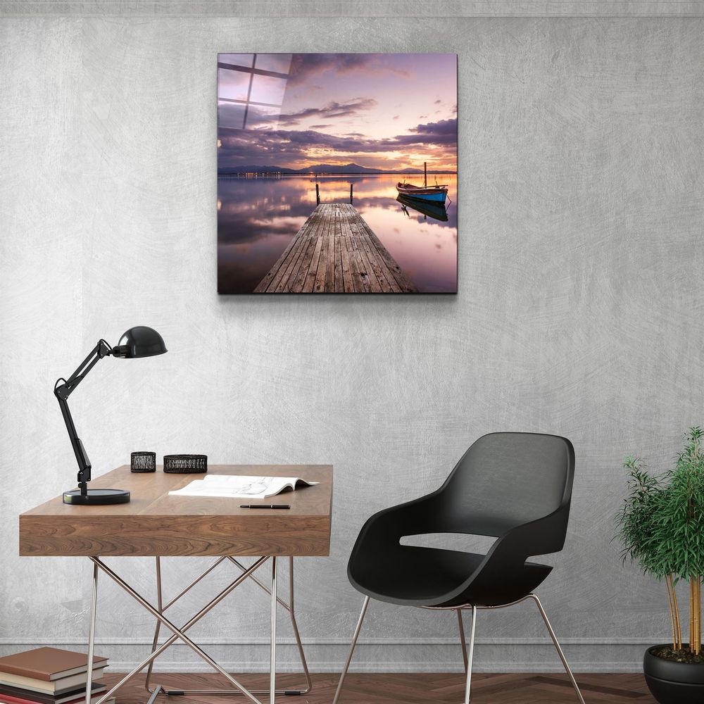 Other wall decoration - ・"Ruined Dock"・Glass Wall Art | Artdesigna Glass Printing Wall Arts. - ARTDESIGNA
