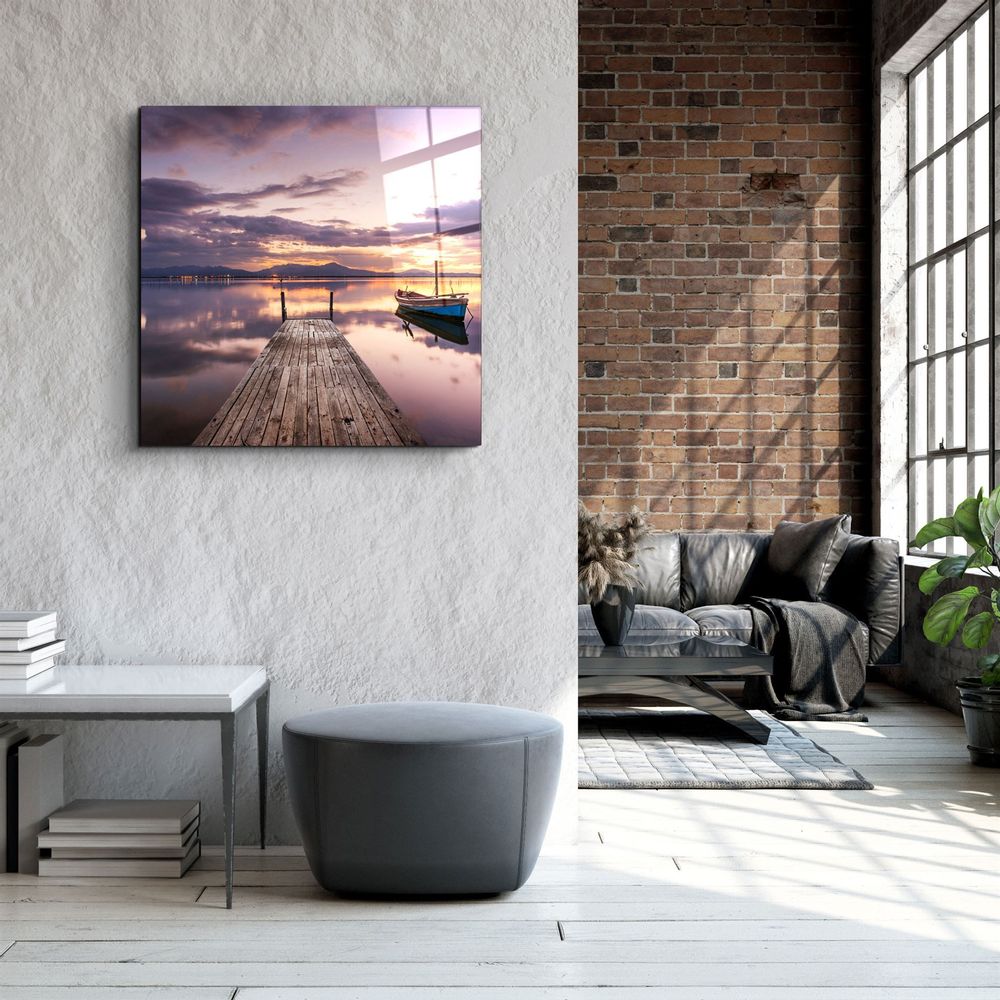 Other wall decoration - ・"Ruined Dock"・Glass Wall Art | Artdesigna Glass Printing Wall Arts. - ARTDESIGNA
