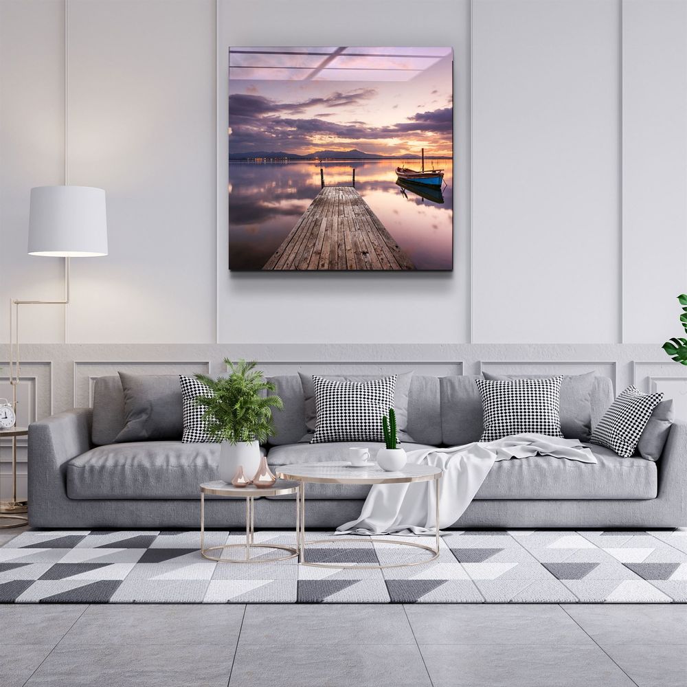 Other wall decoration - ・"Ruined Dock"・Glass Wall Art | Artdesigna Glass Printing Wall Arts. - ARTDESIGNA